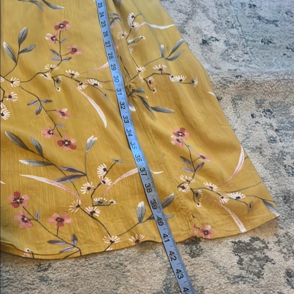 One Clothing Yellow Midi Floral Sundress - Picture 10 of 14